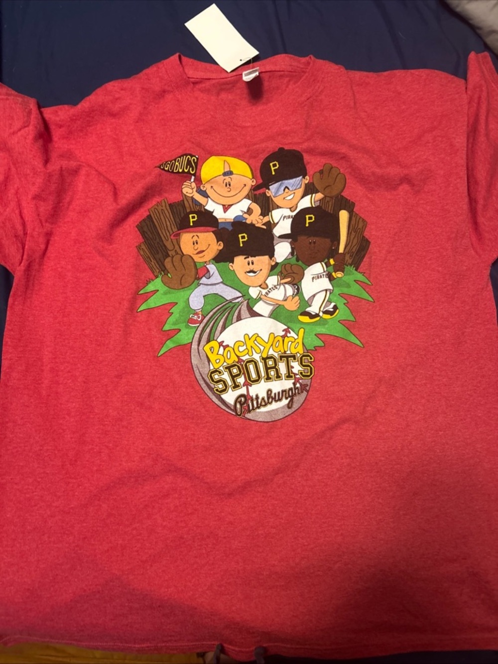 Red Backyard Sports Pittsburgh Pirates Short Sleeve Tee